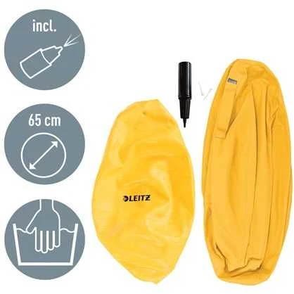 Sėdėjimo kamuolys Leitz Ergo Cosy, 65cm, šiltai geltonos spalvos