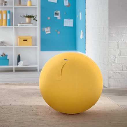 Sėdėjimo kamuolys Leitz Ergo Cosy, 65cm, šiltai geltonos spalvos