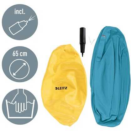 Sėdėjimo kamuolys Leitz Ergo Cosy, 65cm, ramios mėlynos spalvos
