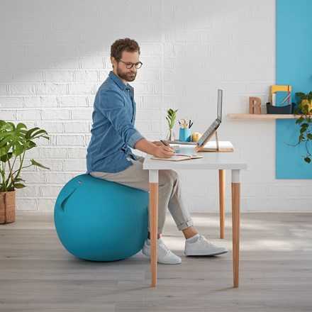 Sėdėjimo kamuolys Leitz Ergo Cosy, 65cm, ramios mėlynos spalvos