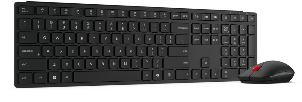 Lenovo 4X31S04810 klaviatūra su pele Office RF belaidė + Bluetooth US English Juodas