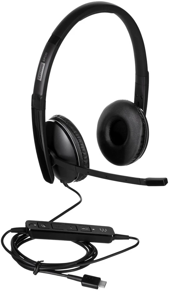 Ausinės Lenovo Wired ANC Headset Gen 2 (Teams) | 4XD1M45627 | su laidu | juodos