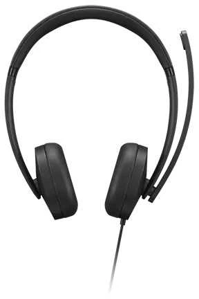 Lenovo Ausinės | USB-A Stereo Gen 2 | Su mikrofonu | su laidu | Juodas