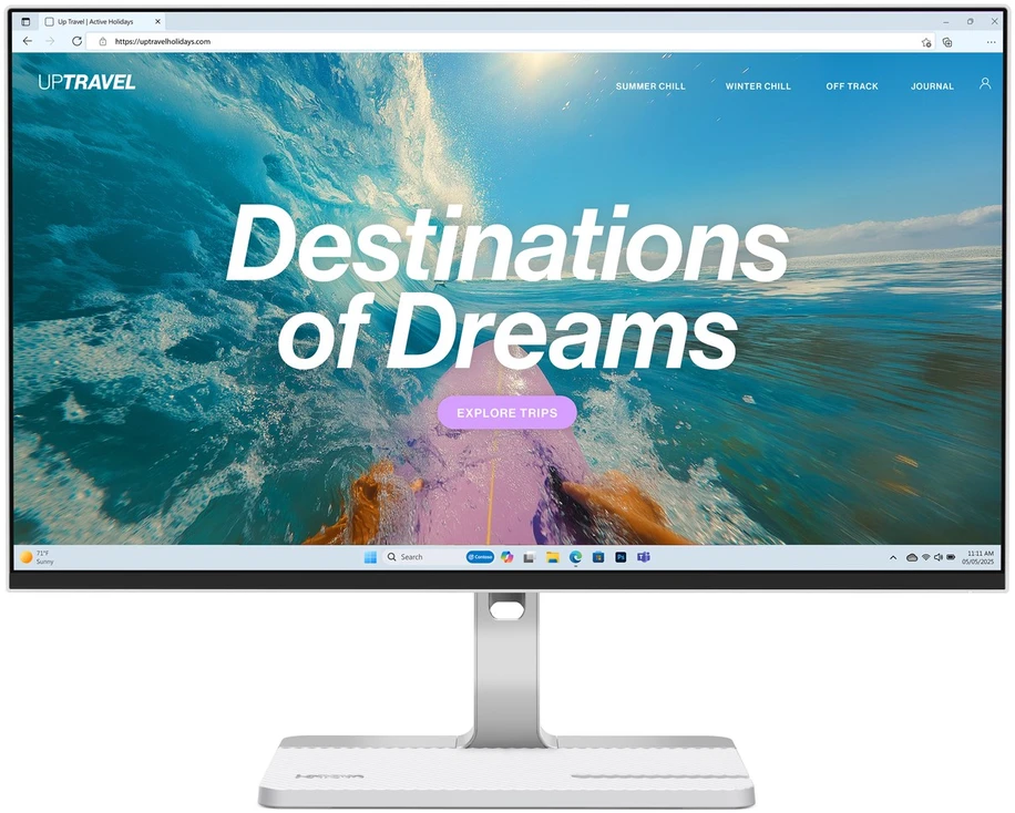 Lenovo L24D-4C computer monitorius 60.5 cm (23.8") 1920 x 1080 pikselių Full HD LCD Pilkas