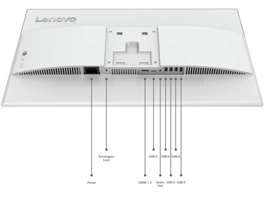 Lenovo L24D-4C computer monitorius 60.5 cm (23.8") 1920 x 1080 pikselių Full HD LCD Pilkas