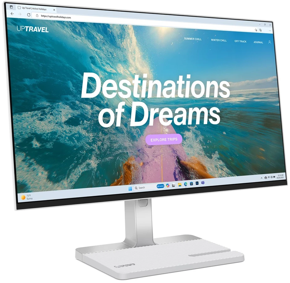 Lenovo L24D-4C computer monitorius 60.5 cm (23.8") 1920 x 1080 pikselių Full HD LCD Pilkas