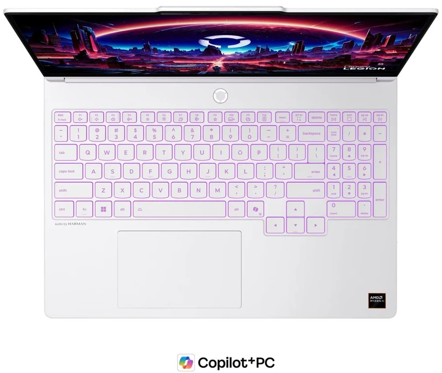 Lenovo Legion 5 15AGP11 Ryzen AI 7 450 15.3" WQXGA OLED 500 nitų 165 Hz Blizgus 16 GB DDR5 5600 512 GB SSD GeForce RTX 5060 8 GB 5.0 MP + IR 80 Wh Windows 11 Glacier Baltas