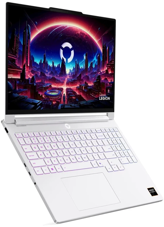 Lenovo Legion 7 16AGP11 Ryzen AI 7 450 16 colių WQXGA OLED 240Hz 500 nitų LBL Glossy 32GB LPDDR5X-8533 1TB SSD GeForce RTX 5060 8GB 5.0MP kamera + IR 84Wh Windows 11 Pro Glacier Baltas