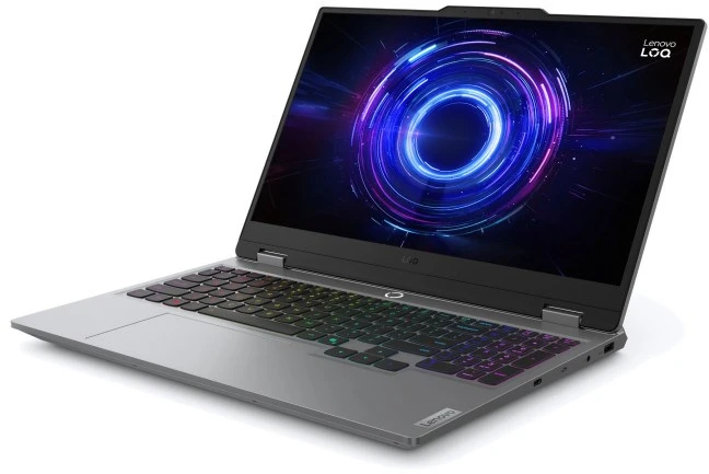 Nešiojamas kompiuteris Lenovo LOQ 15IRX10 i5-13450HX 15,6" FHD IPS 300 nitų AG 144 Hz 16 GB DDR5 4800 SSD 512 GeForce RTX 5060 8 GB 60 Wh NoOS Luna Pilkas