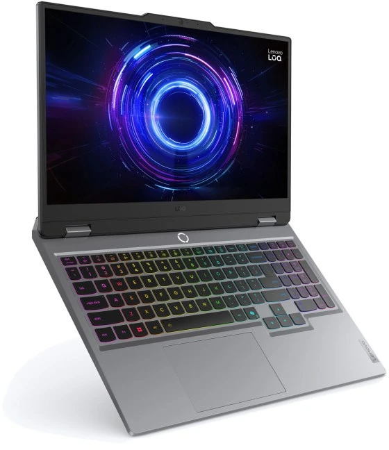 Nešiojamas kompiuteris Lenovo LOQ 15IRX10 i5-13450HX 15,6" FHD IPS 300 nitų AG 144 Hz 16 GB DDR5 4800 SSD 512 GeForce RTX 5060 8 GB 60 Wh NoOS Luna Pilkas