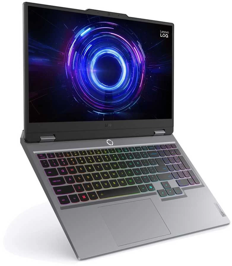 Lenovo LOQ 15IRX10 Intel® Core™ i5 i5-13450HX Nešiojamas kompiuteris 39.6 cm (15.6") Full HD 16 GB DDR5-SDRAM 512 GB SSD NVIDIA GeForce RTX 5060 Wi-Fi 6 (802.11ax) Windows 11 Home Pilkas (Pažeista pakuotė)