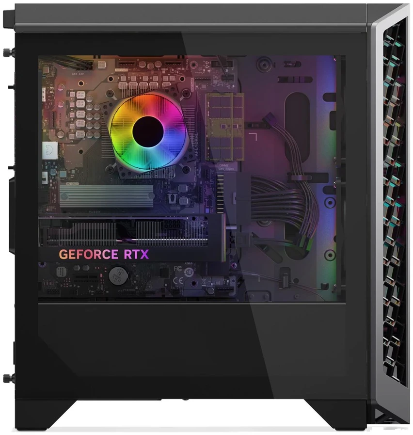 Stacionarus kompiuteris Lenovo LOQ Tower 26ADR10 Ryzen 7 8745HX 32GB DDR5 5200 1TB SSD GeForce RTX 5070 12GB Windows 11 Luna Pilkas / Eclipse Juodas