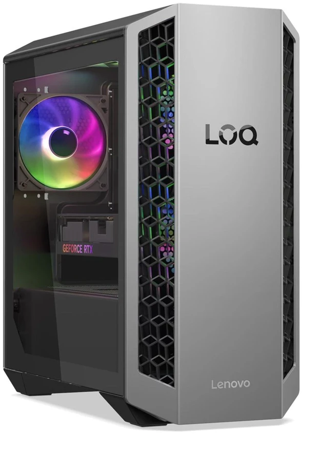 Stacionarus kompiuteris Lenovo LOQ Tower 26ADR10 Ryzen 7 8745HX 32GB DDR5 5200 1TB SSD GeForce RTX 5060 8GB Windows 11 Luna Pilkas / Eclipse Juodas