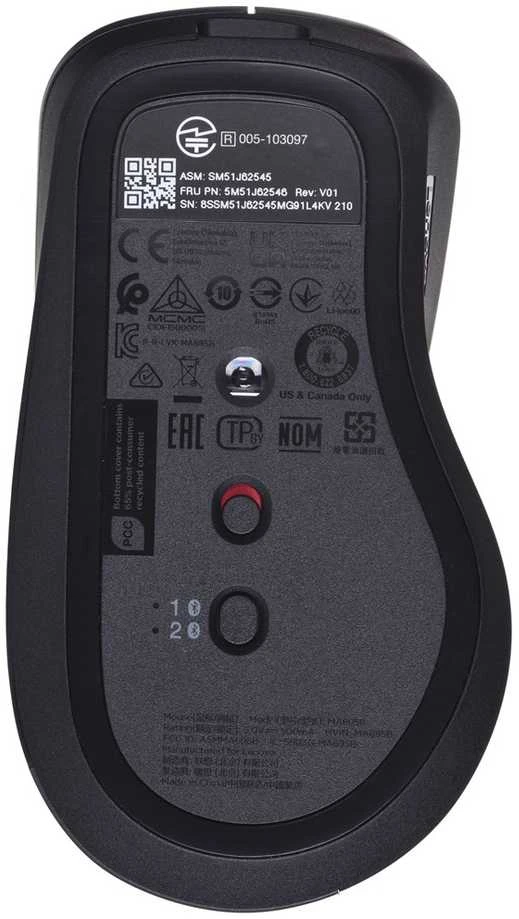 Lenovo | Professional Bluetooth Rechargeable Pelė | Wireless | Bluetooth | Pilkas