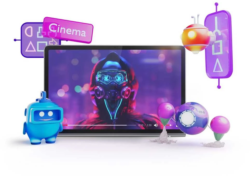 Planšetė Planšetinis Kompiuteris - Lenovo Tab Plus 11.5" 2K Ekranas, MediaTek Helio G99, 8GB RAM, 128GB Atmintis, Android 14, Pilkas