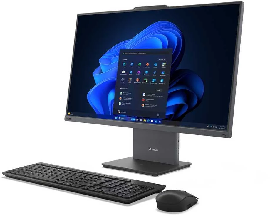 Stacionarus kompiuteris Lenovo ThinkCentre neo 50a 27 Gen 5 Intel® Core™ i7 i7-13620H 68.6 cm (27") 1920 x 1080 pikselių All-in-One PC 16 GB DDR5-SDRAM 1 TB SSD Windows 11 Pro Wi-Fi 6 (802.11ax) Pilkas