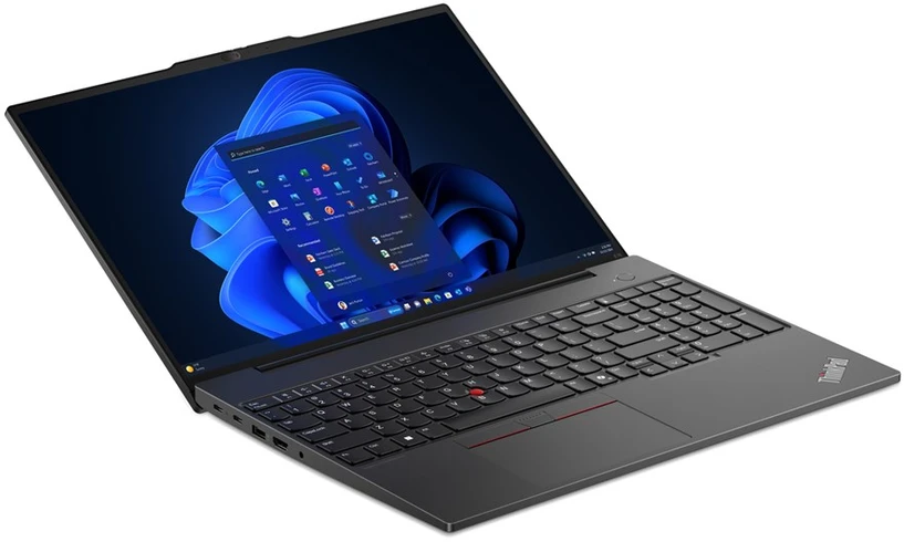 Klaviatūra Lenovo „ThinkPad E16 AMD Ryzen™ 7 7735U“ nešiojamasis kompiuteris, 40,6 cm (16 colių), lietimui jautrus ekranas, WUXGA, 16 GB DDR5-SDRAM, 1 TB SSD, „Wi-Fi 6“ (802.11ax), „Windows 11 Pro“, JAV anglų kalba, juoda, naujas, perpakuotas