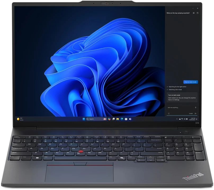 Klaviatūra Lenovo „ThinkPad E16 AMD Ryzen™ 7 7735U“ nešiojamasis kompiuteris, 40,6 cm (16 colių), lietimui jautrus ekranas, WUXGA, 16 GB DDR5-SDRAM, 1 TB SSD, „Wi-Fi 6“ (802.11ax), „Windows 11 Pro“, JAV anglų kalba, juoda, naujas, perpakuotas
