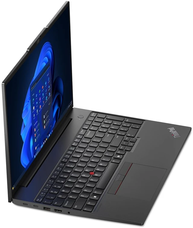 Klaviatūra Lenovo „ThinkPad E16 AMD Ryzen™ 7 7735U“ nešiojamasis kompiuteris, 40,6 cm (16 colių), lietimui jautrus ekranas, WUXGA, 16 GB DDR5-SDRAM, 1 TB SSD, „Wi-Fi 6“ (802.11ax), „Windows 11 Pro“, JAV anglų kalba, juoda, naujas, perpakuotas