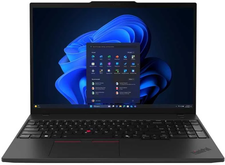 Lenovo ThinkPad T16 Gen 4 (Intel) Intel Core Ultra 7 255U Nešiojamas kompiuteris 40.6 cm (16") WUXGA 16 GB DDR5-SDRAM 512 GB SSD Wi-Fi 6E (802.11ax) Windows 11 Pro English Juodas