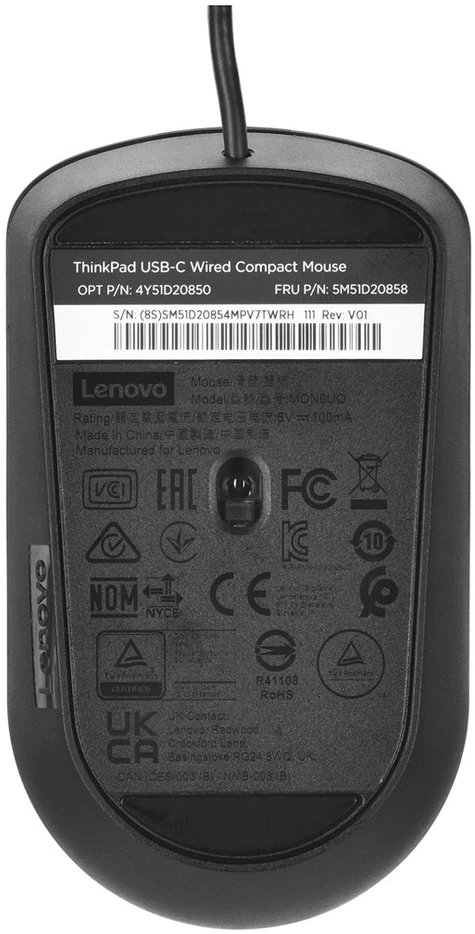 Lenovo | ThinkPad USB-C su laidu Compact Pelė | USB-C | Raven juodas
