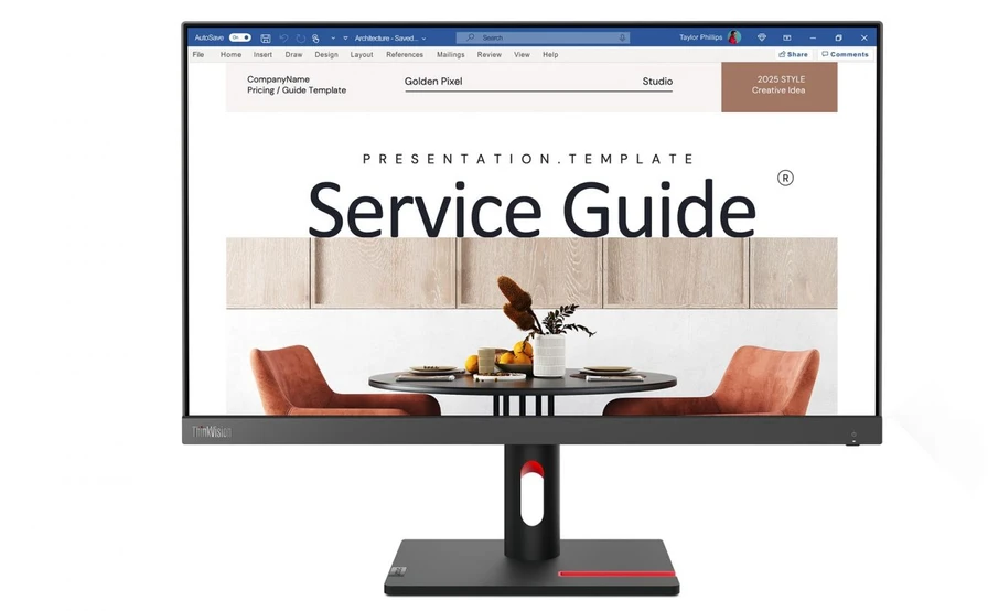 Monitorius Lenovo ThinkVision S24i-30 LED ekranas 60.5 cm (23.8") 1920 x 1080 pikselių Full HD Juodas