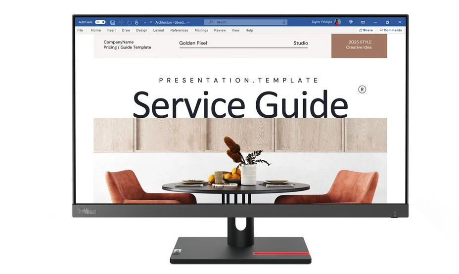 Monitorius Lenovo ThinkVision S24i-30 LED ekranas 60.5 cm (23.8") 1920 x 1080 pikselių Full HD Juodas