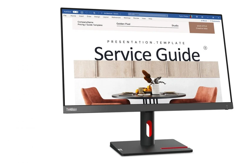 Monitorius Lenovo ThinkVision S24i-30 LED ekranas 60.5 cm (23.8") 1920 x 1080 pikselių Full HD Juodas