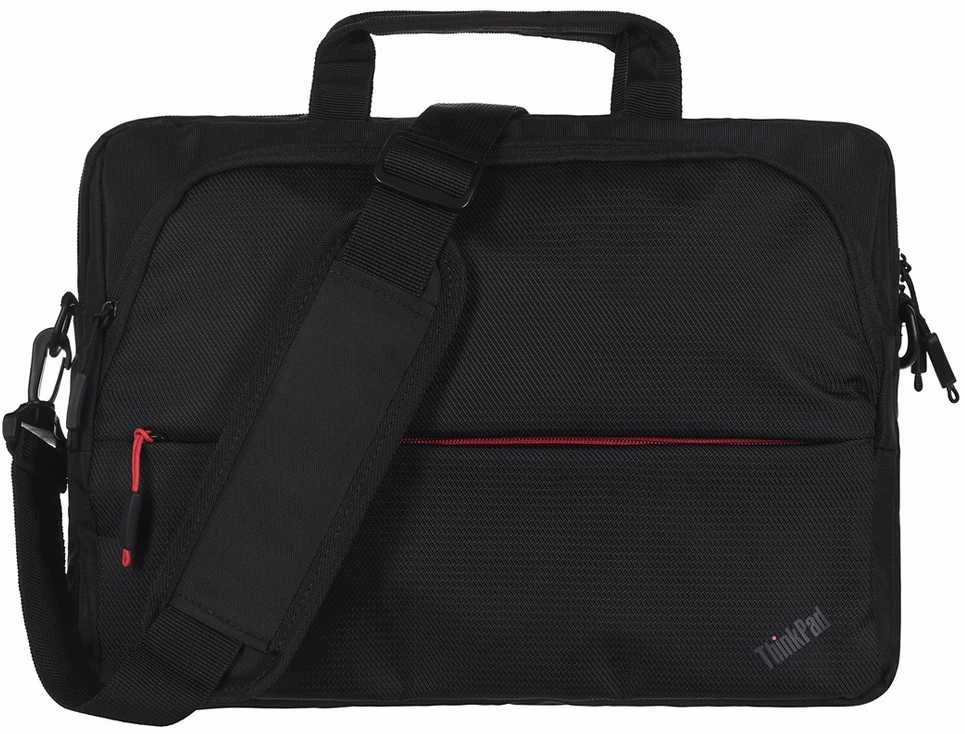 Lenovo | Essential | ThinkPad Essential 13–14 colių plonas nešiojamas kompiuteris su viršutiniu dėklu (tvarus ir ekologiškas, pagamintas iš perdirbto PET: iš viso 7,5 %; išorė: 24 %) | Tinka iki 14 colių | Išorinis dėklas | Dirželis per petį | Juodas
