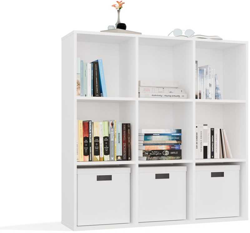 Top E Shop MALAX 3x3 H Baltas SHELVING UNIT