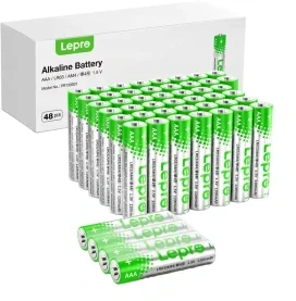 Šakotuvas LEPRO 130001-48 AAA R3 Alkaline Batteries, 48-Pack
