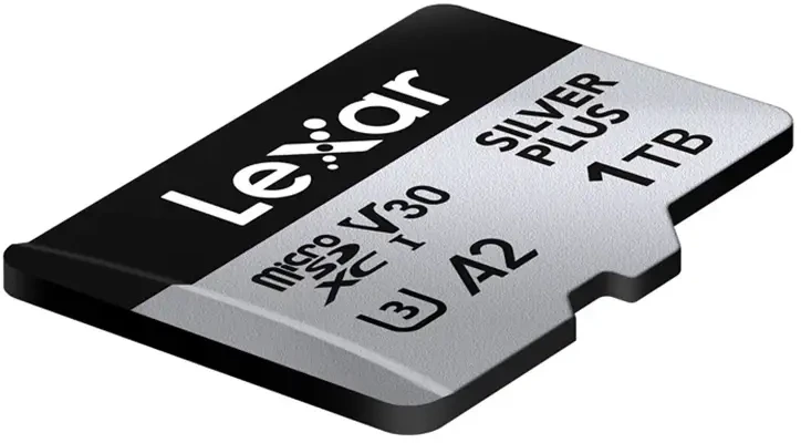 „Lexar“ didelio našumo „Sidabrinis Plus Micro SDXC 1 TB“ atminties kortelė + adapteris