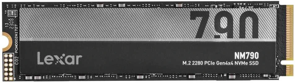 Lexar | SSD | NM790 | 2000 GB | SSD form factor M.2 2280 | Solid-state drive sąsaja M.2 NVMe | Skaitymo greitis 7400 MB/s | Rašymo greitis 6500 MB/s