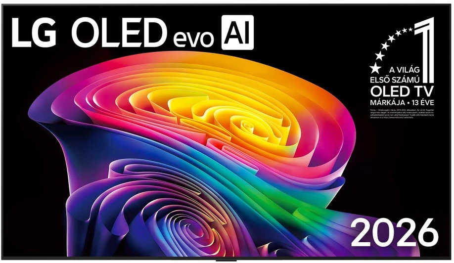 LG OLED 4K evo AI C6 televizorius | OLED65C61LA | 65 | Smart TV | webOS | UHD | Juoda