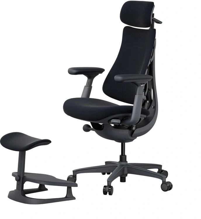 LiberNovo Omni 48 cm ergonominė kėdė (juoda)