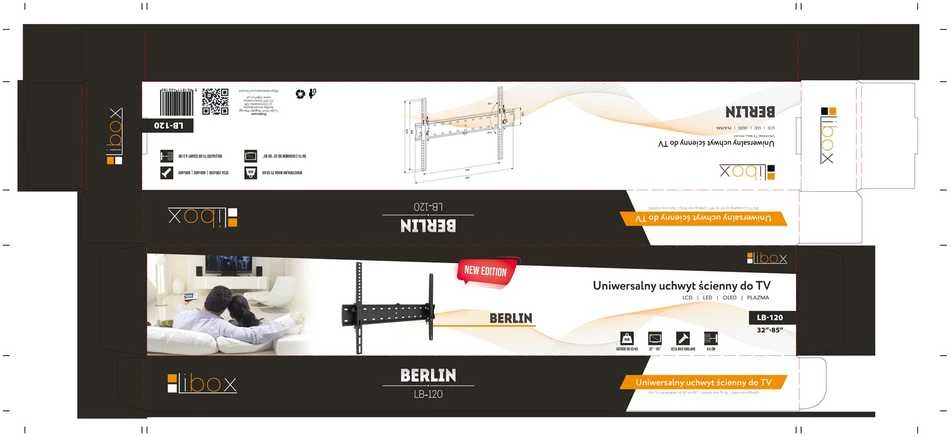 Laikiklis Libox LB-120 TV mount/stand 2.16 m (85") Juodas