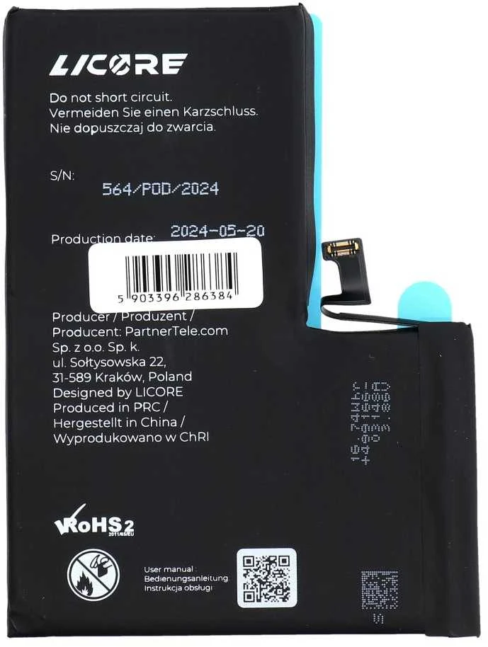LICORE baterija, skirta IPHONE 14 Pro Max 4323 mAh