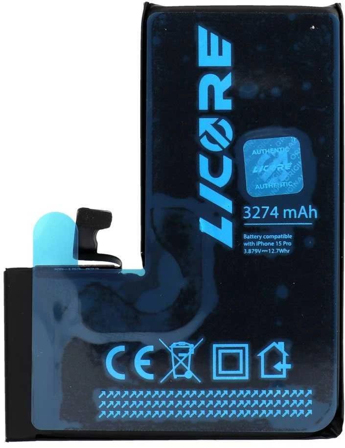 LICORE baterija, skirta iPhone 15 Pro, 3274 mAh