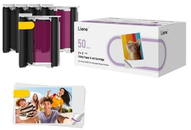 Spausdintuvas Liene 2x3" Photo Paper, 50 sheets + 5 ink cartridges