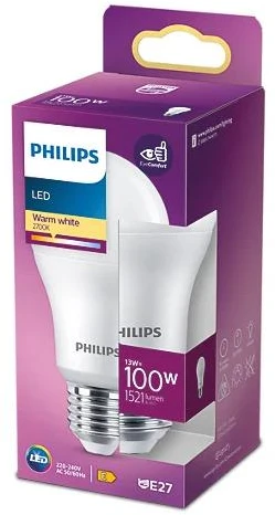 Lemputė Philips LED, A60, 2700 °K, E27, 13 W, 1521 lm