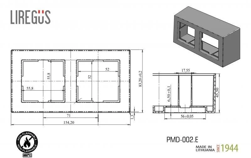 Liregus FRAME 2PL EPSILON Baltas