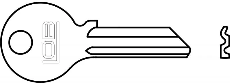 LOB BLANK KEY AD100 NICKEL