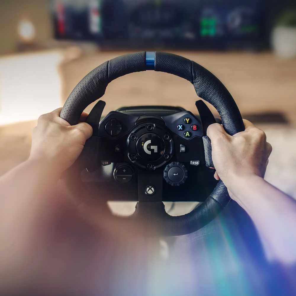 Logitech G923 TRUEFORCE simuliacinis lenktynių vairas su pedalais, skirtas Xbox Series X/S /Xbox One/PC