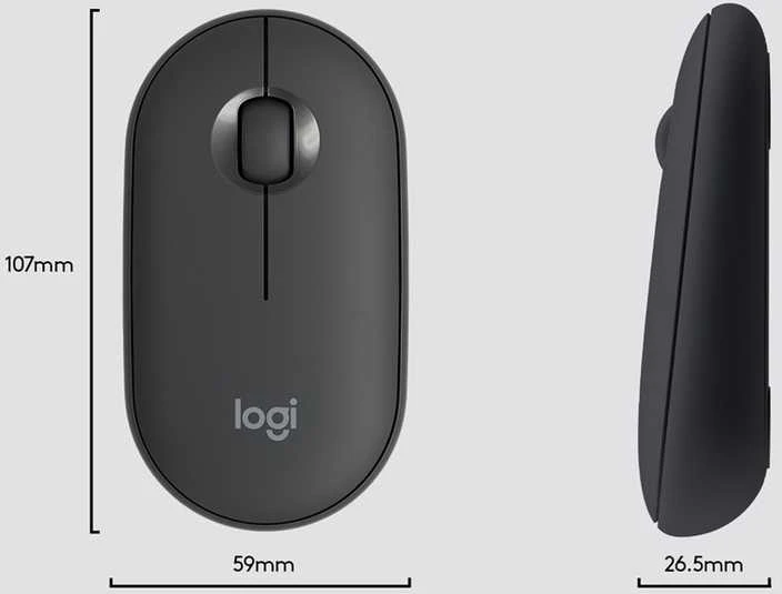 Logitech MK470 Slim Wireless Combo, belaidė klaviatūra ir pelė, US išdėstymas, Grafito spalvos