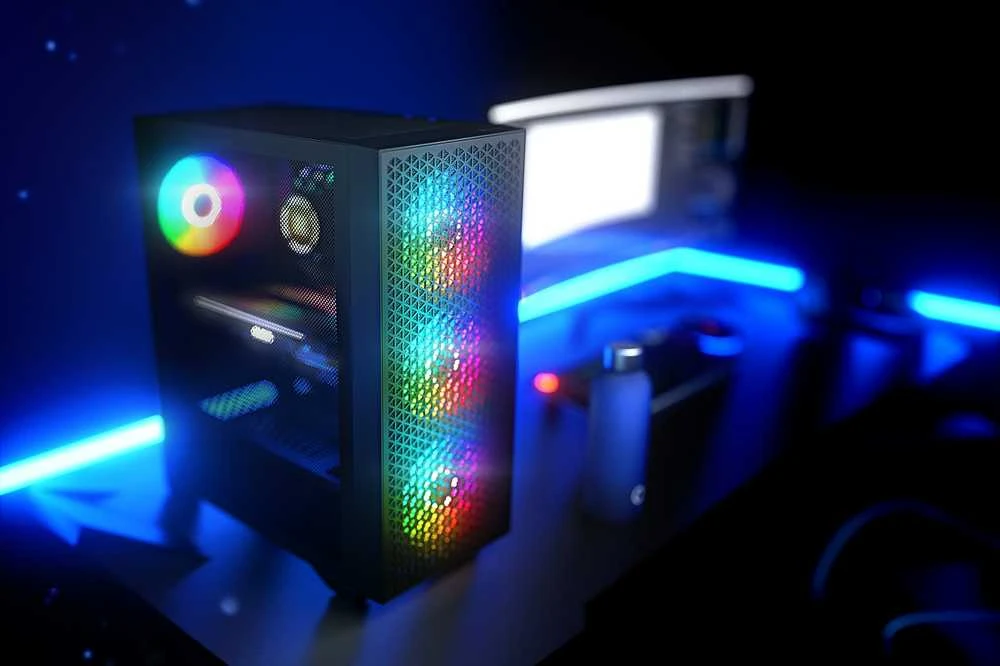 Logic DART PRO ARGB MIDI USB-C PC Dėklas Juodas