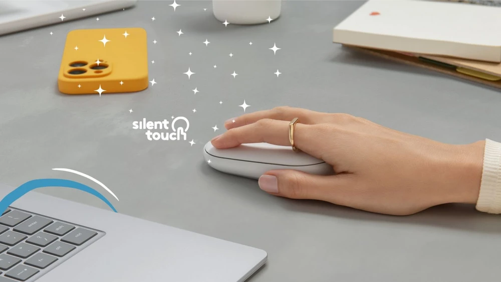 Belaidė pelė Logitech Pebble Mouse 2 M350s, Balta