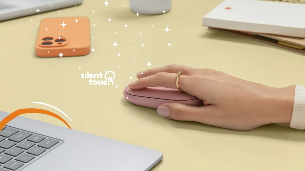 Belaidė pelė Logitech Pebble 2 M350s, Rožinė