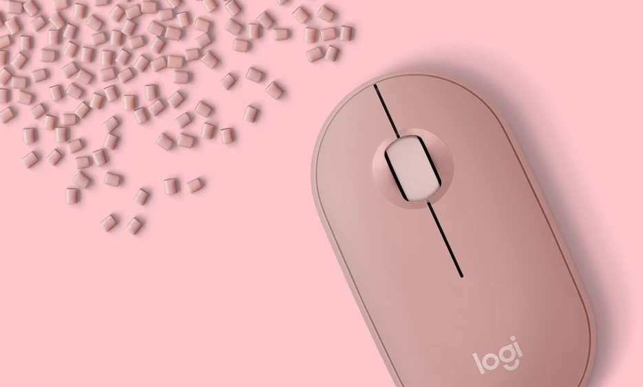 Belaidė pelė Logitech Pebble 2 M350s, Rožinė