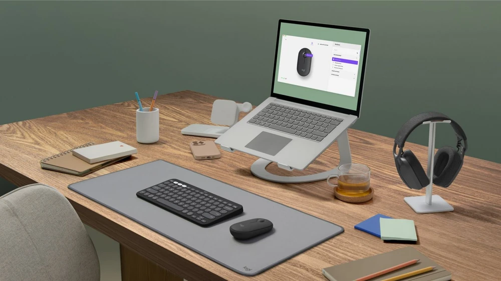Belaidė pelė Logitech Pebble Mouse 2 M350s, Juoda