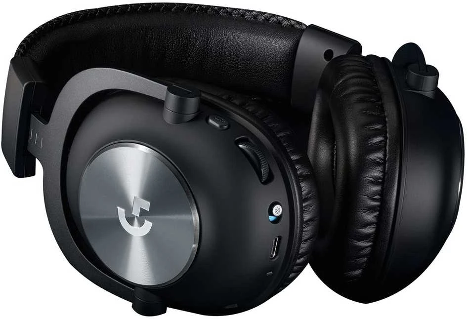 Belaidės žaidimų ausinės Logitech PRO X serijos, Juodos spalvos